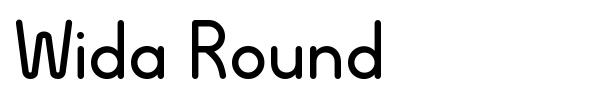 Wida Round font preview